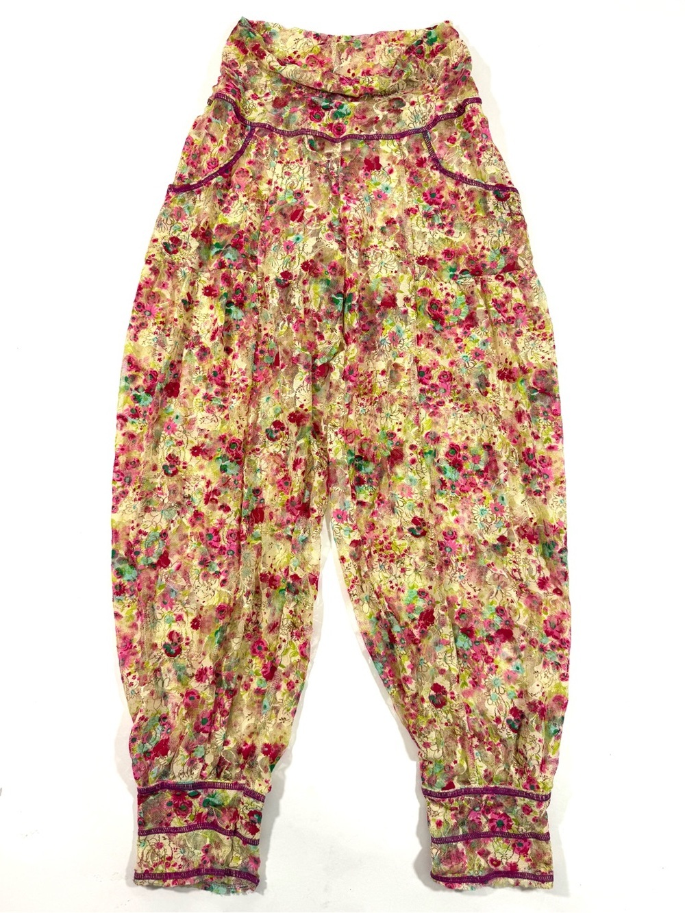 Autumn Teneyl Sheer Dreamer Pants Floral Cover Up Beach